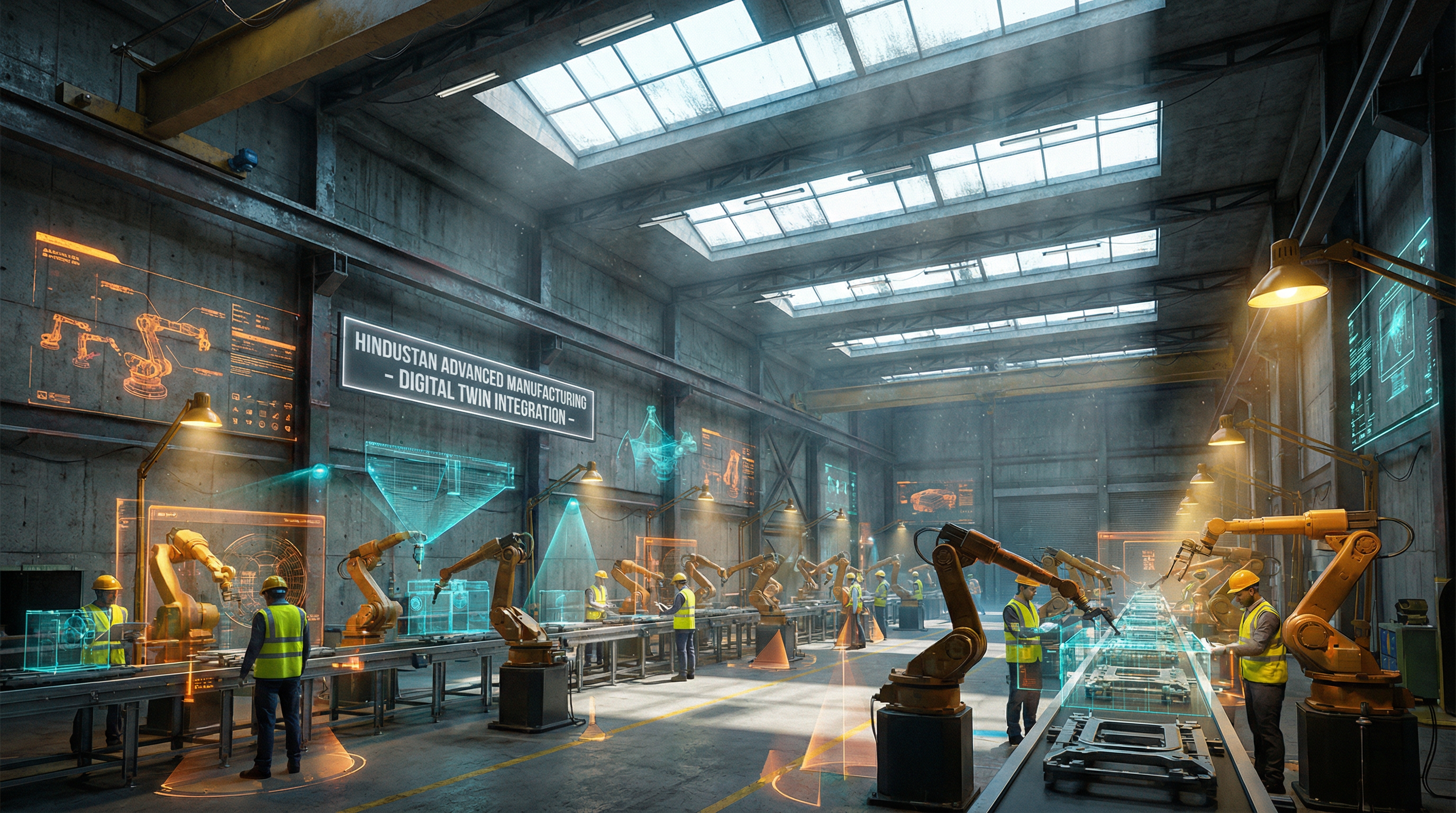Futuristic Factory Interior